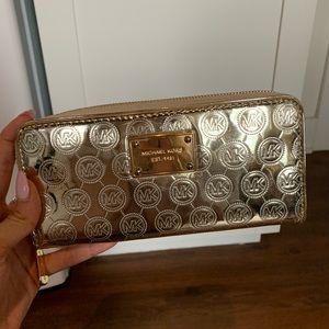 Michael Kors gold wallet